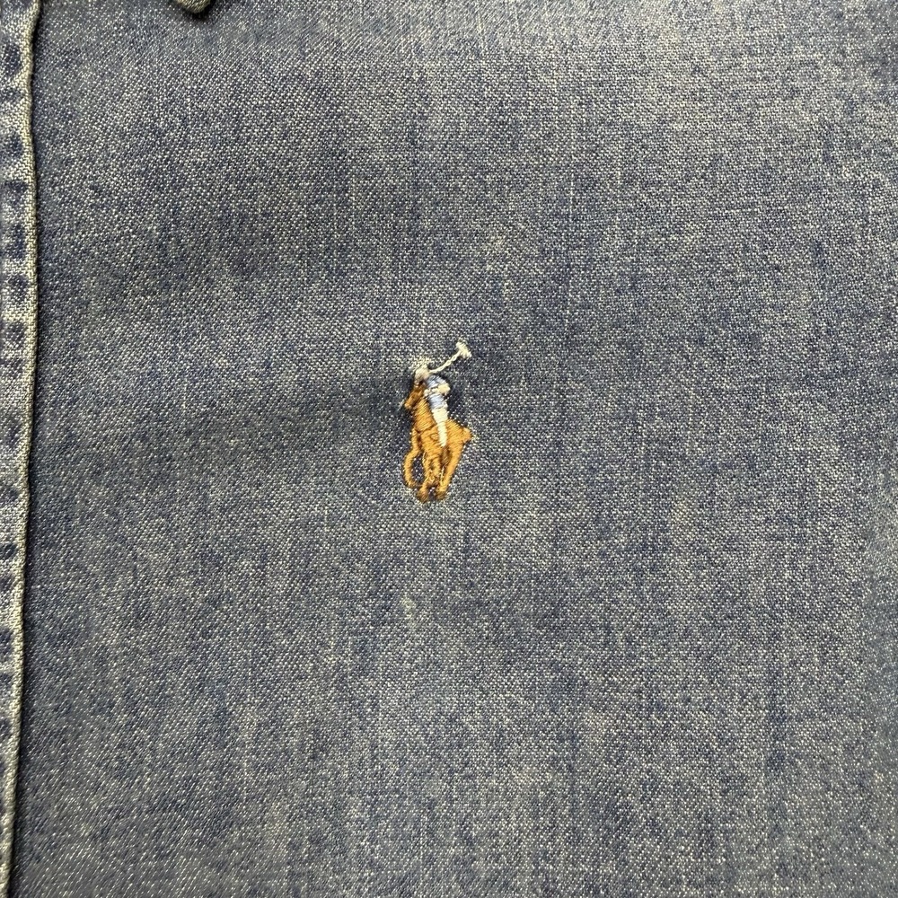 Ralph Lauren Denim Jean Shirt Dress Button Up Long Sleeve Women's size S Small - Picture 4 of 12